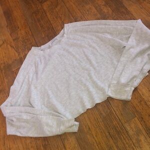 Long sleeve ribbed crop top